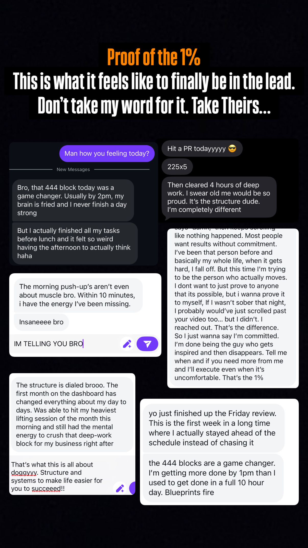 Client DM screenshots